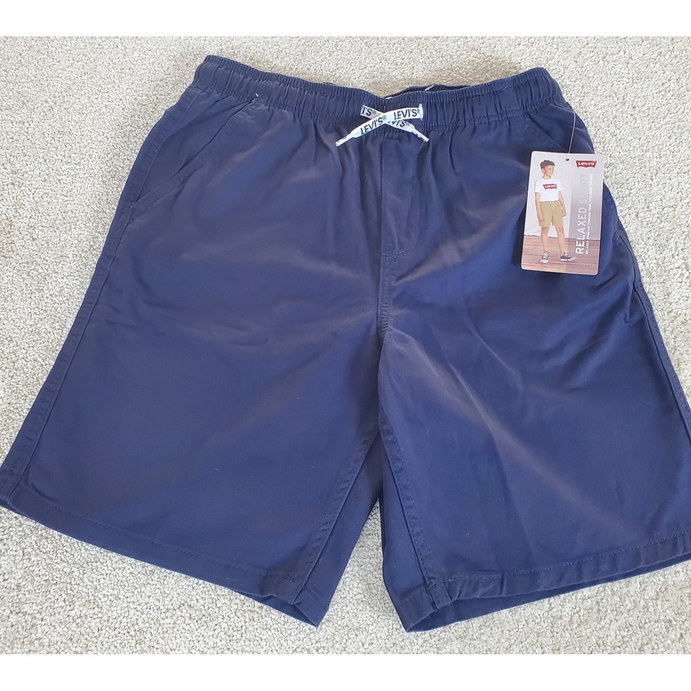 Levi's Boys Shorts Relaxed Fit Large Relaxed Fit Elastic Waist & Drawstring NWTG